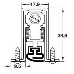 SELLO AUTOMATICO BAJO PUERTA 1220 MM
