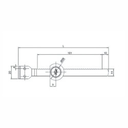 CERRADURA PARA PUERTA DE CRISTAL DESLIZABLE