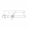 CERRADURA PARA PUERTA DE CRISTAL DESLIZABLE