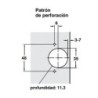 BISAGRA PUSH 110° COBERTURA ENRASADA