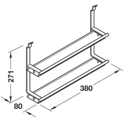 ACCESORIO PARA ESPECIES 2 NIVELES ACERO INOX