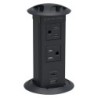 TORRE DE CONTACTOS 2 TOMAS DE CORRIENTE Y CARGA USB