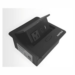 CENTRO DE CARGA ELEVABLE  CON 1 CONTACTO Y CARGA USB