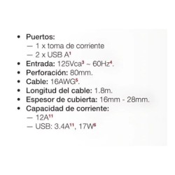 CENTRO DE CARGA REDONDO CON TAPA MAGNETICA