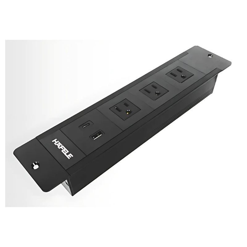 CENTRO DE CARGA ATORNILLABLE CON 3 CONTACTOS Y CARGA USB
