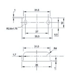 CERRADURA CILINDRO INTEGRADO CROMO MATE 19 mm