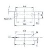 CERRADURA CILINDRO INTEGRADO CROMO MATE 32 mm