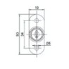 CERRADURA DE CILINDRO DE PRESION  24 mm