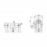 CERRADURA PARA PUERTA DE CRISTAL CROMO 19 mm