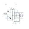 CERRADURA PARA PUERTA DE CRISTAL CROMO 19 mm