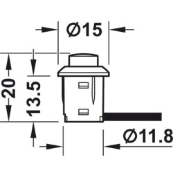 INTERRUPTOR DE PRESION NEGRO