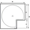LAZY SUSAN SET 900 mm