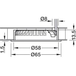 LAMPARA EMPOTRADA BAJO ARMARIO 3000K