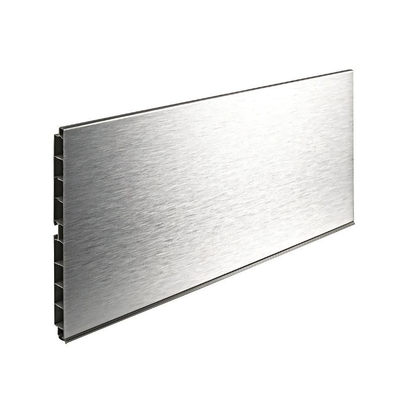 ZOCLO DE PVC ALUMINIO CEPILLADO