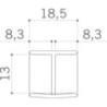 CONECTOR 180° PARA ZOCLO