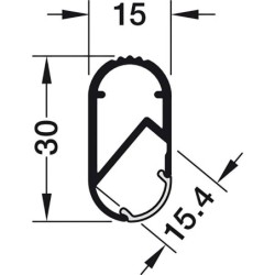 TUBO OVALADO PARA TIRA LED