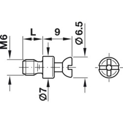 PERNO RAFIX DE CUERDA MILIMETRICA