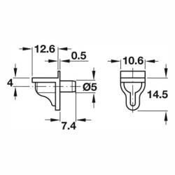 SOPORTE DE ENTREPAÑO