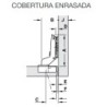 BISAGRA 110° COBERTURA ENRASADA