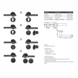 V-PACK HAFELE ARGOS NEGRO RECAMARA