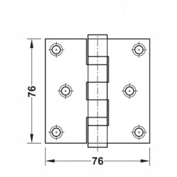 BISAGRA CON BALEROS 3X3"