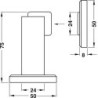 TOPE DE PUERTA MAGNETICO NIQUELADO